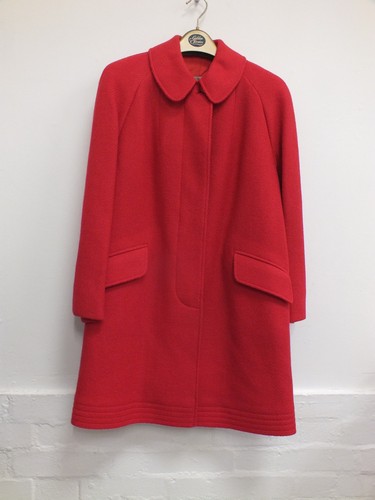 Aquascutum red wool overcoat - wool,
