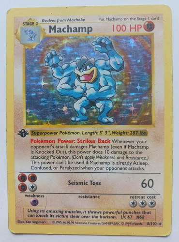 Machamp pokemon card - machamp,