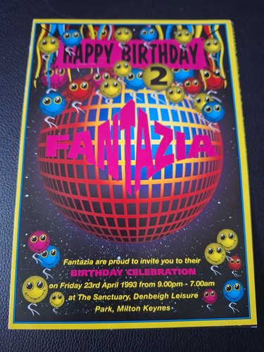 Rave flyer fantazia - flyer, happy