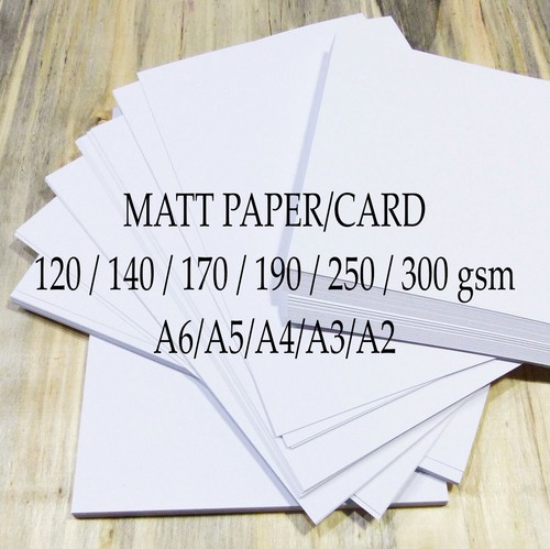 Matt smooth white paper - white,