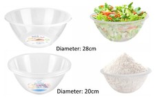 Clear Plastic Mixing Bowls