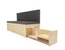 Plain ply sliding campervan - ply,