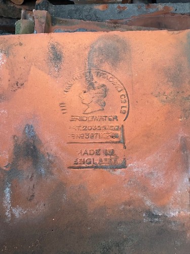 Reclaimed roof tiles used