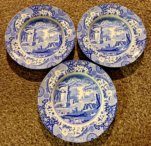 X vintage spode blue - x,