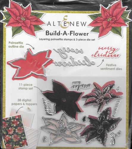 Altenew poinsettia stamp - altenew, &