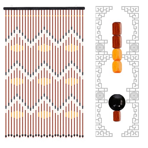 Bamboo wooden beads beaded - bamboo,