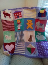 Hand knitted Baby Blankets new