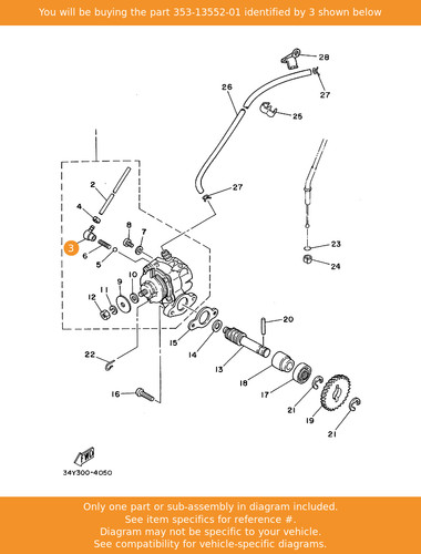 Yamaha nozzle 353 13552 - yamaha, 353-13552-01