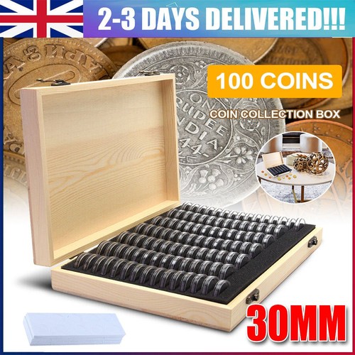100x coin capsules storage box - coin,