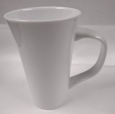Everyday White Porcelain Latte 16oz Flair Mug White (Porcelian) by Fitz & Floyd