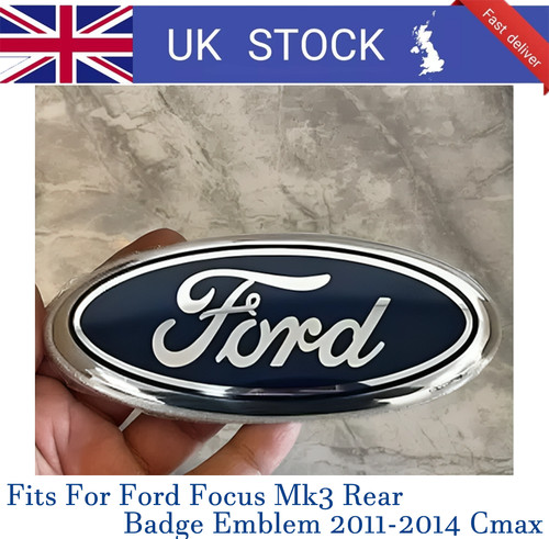 Blue silver badge for ford - badge,