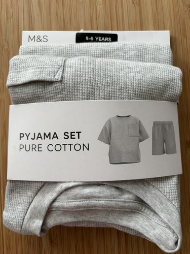 Pure cotton waffle pyjamas - m&s,