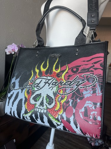 Hardy skull graphic tote - ed,