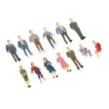 13pcs 1:50 Scale Model Train Layout Tiny People Figures O Gauge Miniature