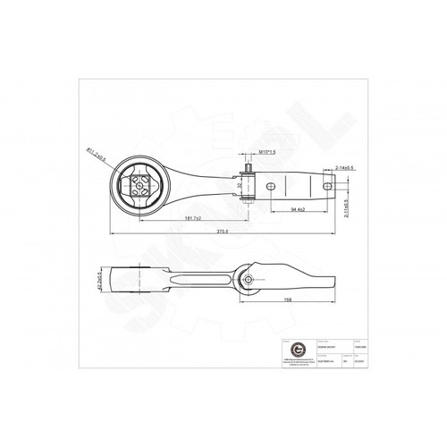 Rear engine support for - support,