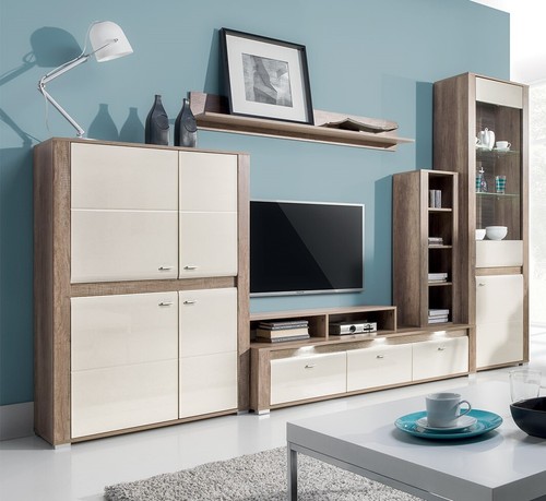Modern cream high gloss living - modern,