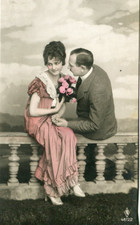 Romantic couple roses