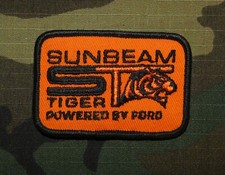 Vintage 1960s Sunbeam Tiger V8 Roadster Classic Car Embroidered Patch