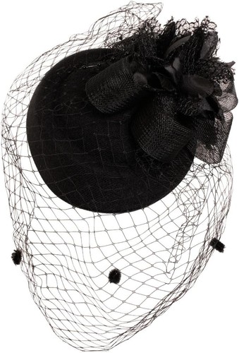 Rox net bow fascinator hat - rox,