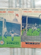 50/1+51/2 England Schools v Wales/Scotland Schools , both at Wembley.