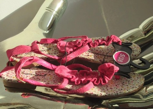 New with tags - pink, suede