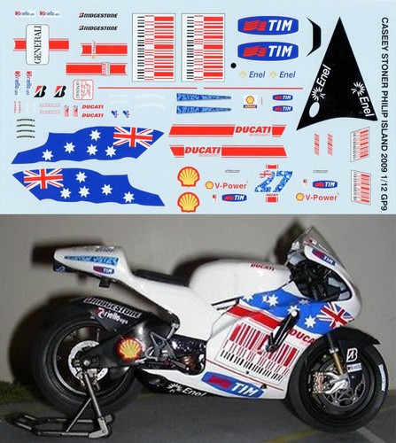 Decals for stoner ducati - 1/12,