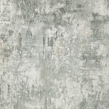 Embossed Stripes Industrial Concrete Textured Silver Grey Plain Thick Wallpaper.