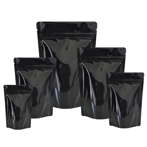 Black shiny heat - black, sealable