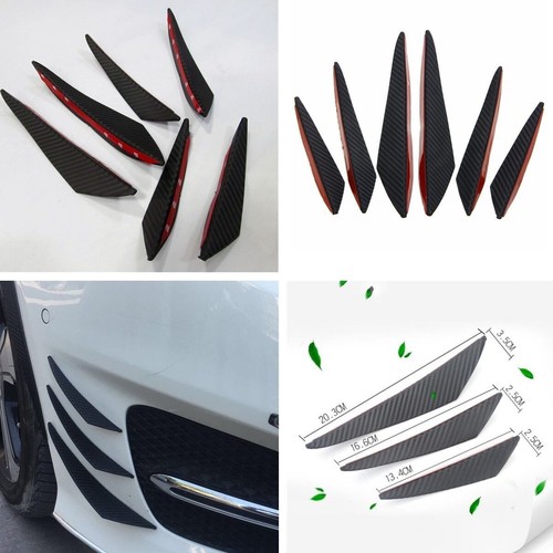 6pcs carbon fiber color - carbon, car