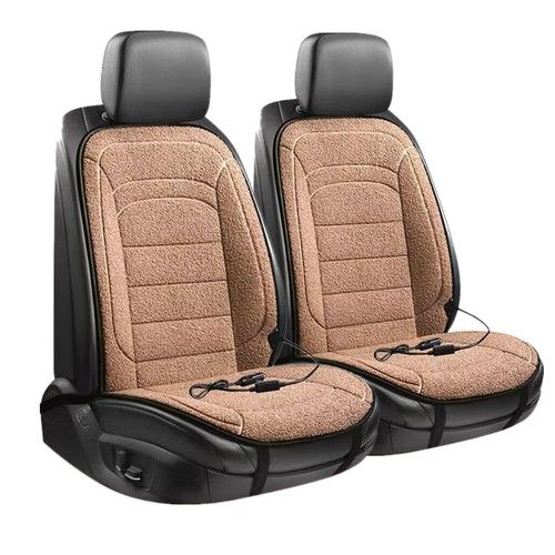 Heated car front seat - front, cover