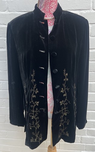 Platinum velvet jacket black - velvet,