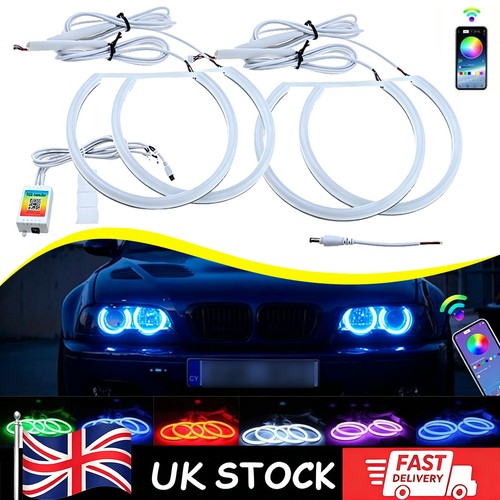 4pcs rgb headlight led angel - 4pcs,