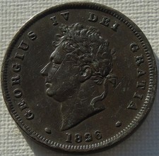 1826 George IV Milled Copper