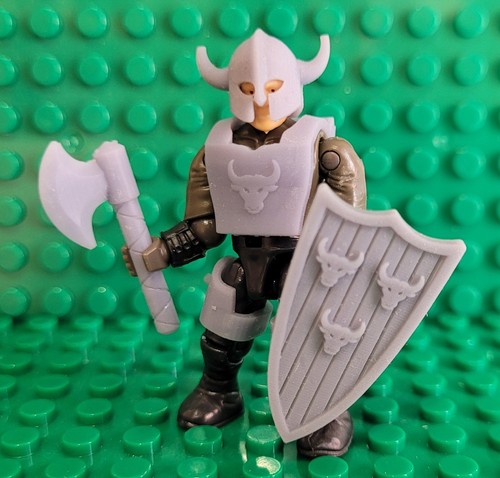 Mega construx bull warrior - bull, 3d