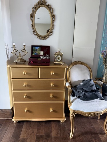 Upcycled gold chest solid - of,