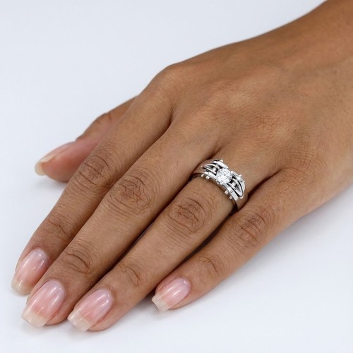 Solitaire mens ring - mens, platinum