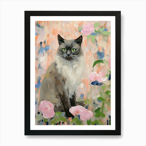 Himalayan cat painting - a,