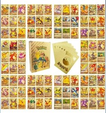 55PCS Pokemon Card Foil GOLD