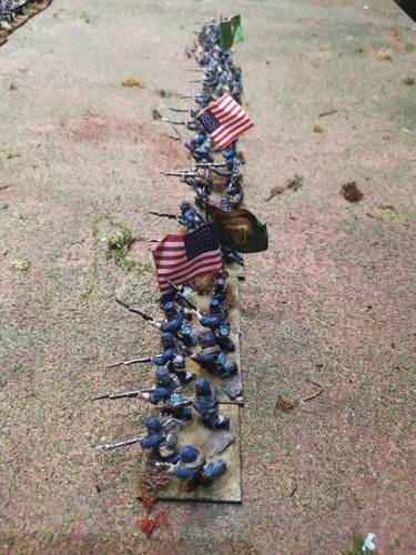 28mm acw union metal figures - metal,