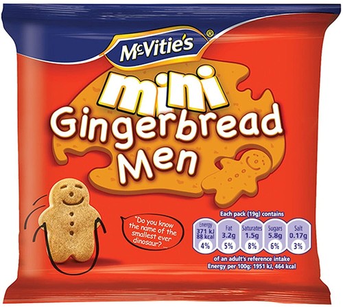 Mcvities mini gingerbread men - gingerbread,