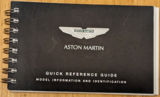 Aston Martin Quick Reference Guide Book Inc. DB7 Zagato, DB4 GT Zagato, Vanquish