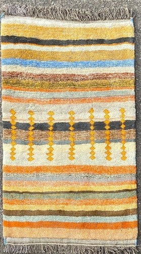 Shaggy gabbeh rug hand - hand, made