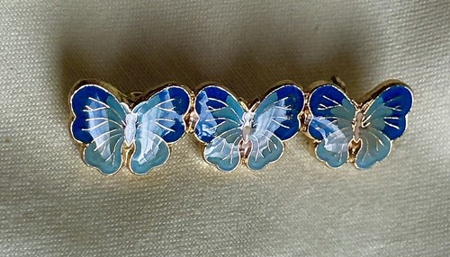 Vintage cloisonné butterfly - vintage,