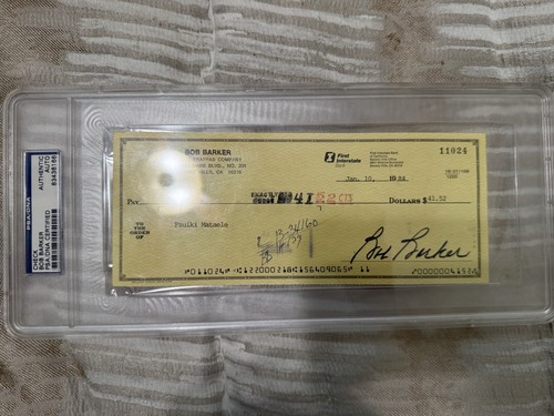 Bob barker signed autograph - bob,