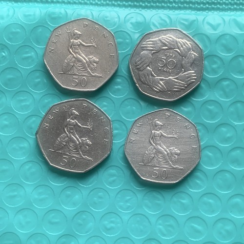 50p new pence coins job - uk,