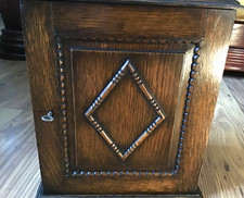 Edwardian Oak Tabletop Smokers
