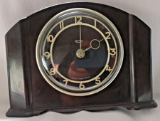 ORIGINAL SMITHS 30 HOUR Mantle clock - Mechanical wind-up - Brown Bakelite Case