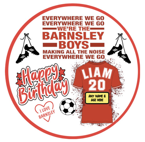 Barnsley themed football - barnsley,