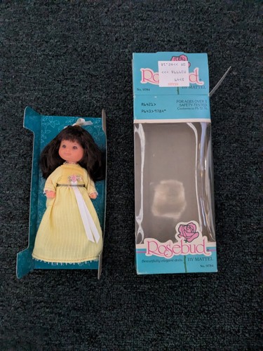 Vintage rosebud mattel doll - by,