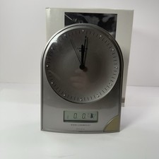 Junghans MEGA Desk Shelf Mantle Radio Controlled Clock with Date Germany Running
